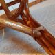 Set of 2 armchairs in adult varnished woven rattan