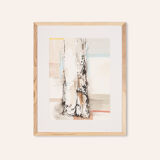 The birch, aquarelle on paper, 53 x 65 cm