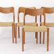 Set of 8 Niels Otto Møller Model 71 Chairs, 1960s Danish Mid Century Modern