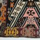 6x9 Wine Red Anatolian Kilim Rug, Faded Pink Oushak Wool Rug, 168x274Cm