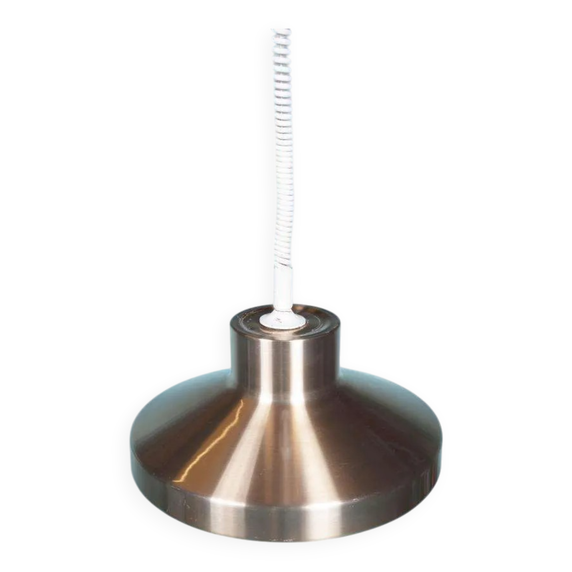 Vintage suspended lamp in aluminium from the 60s/70s, dining table lamp.
