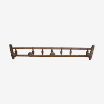 bamboo coat holder Napoleon III 4 hooks