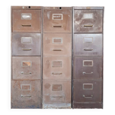 Set of industrial drawer cabinets.