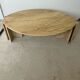 Travertine coffee table, Italian design of the 80s