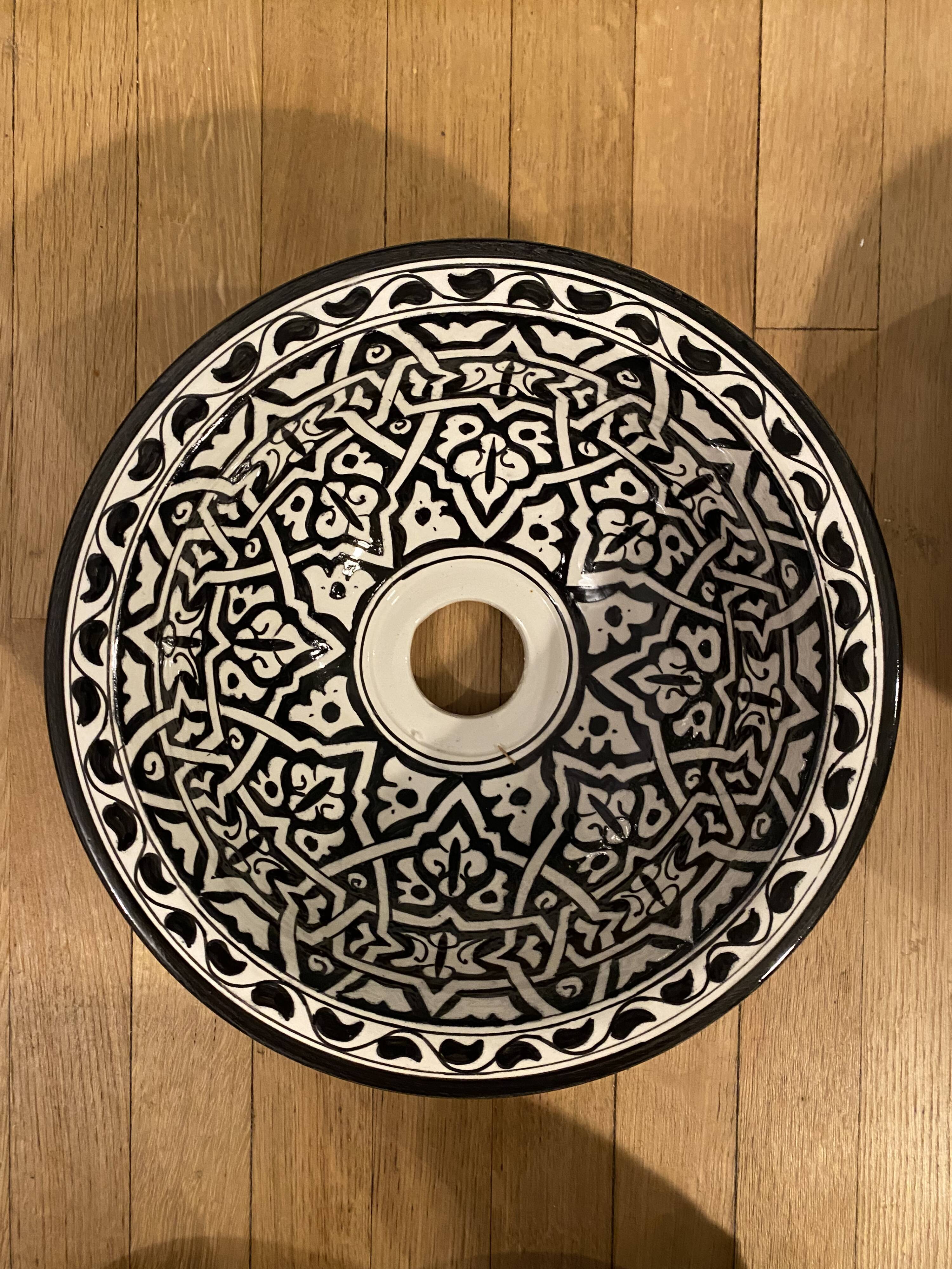 Moroccan ceramic basins