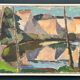 Original Mid Century Swedish Oil On Canvas – “Abstract Landscape” By Knut Ljungberg – Vintage – Framed – 84 × 54 Cm (33.1" × 21.3")