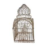 Painted old-bird cage in scrap