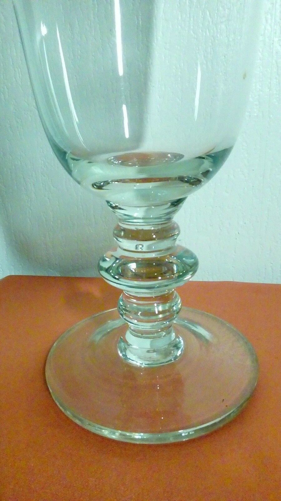 Thick crystal vase shower base in Louis Philippe style