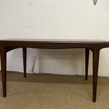 Scandinavian style teak table with extensions