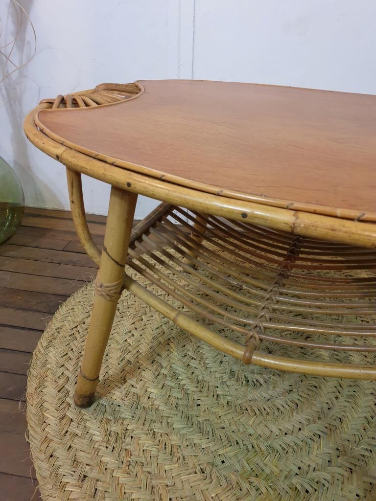 Rattan coffee table