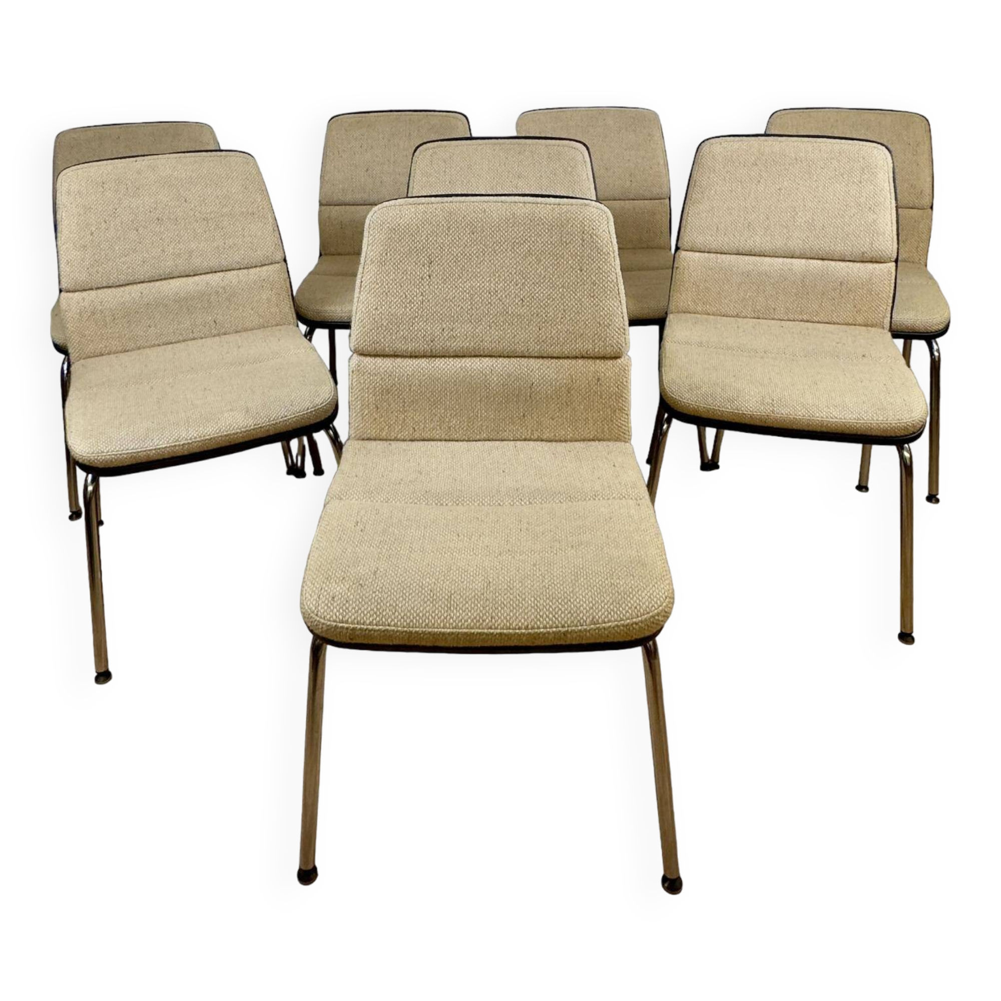8 fauteuils vintage Sedus 70s 80s