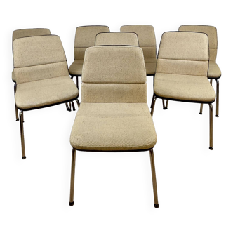 8 fauteuils vintage Sedus 70s 80s