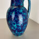 Pottery fat lava multi-color floor vase made by Scheurich, 1970s