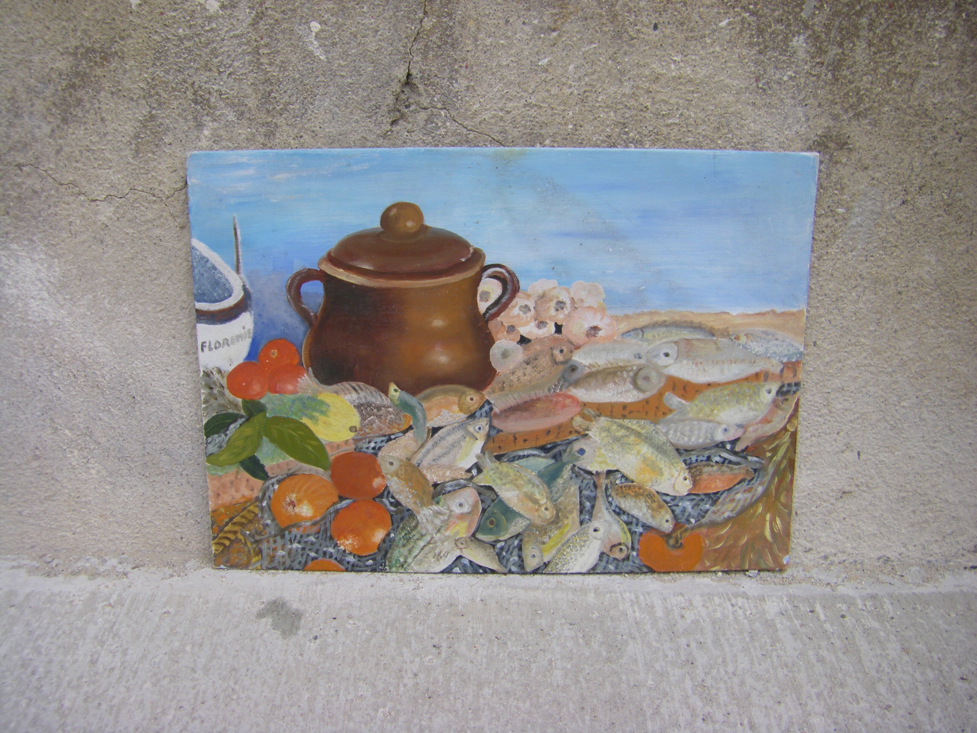 Painting Return from fishing