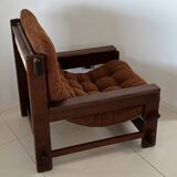Scandinavian oak armchair, 1960s