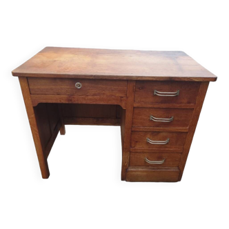 Solid oak sales desk, 1930