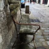 Banc de jardin en fer forgé