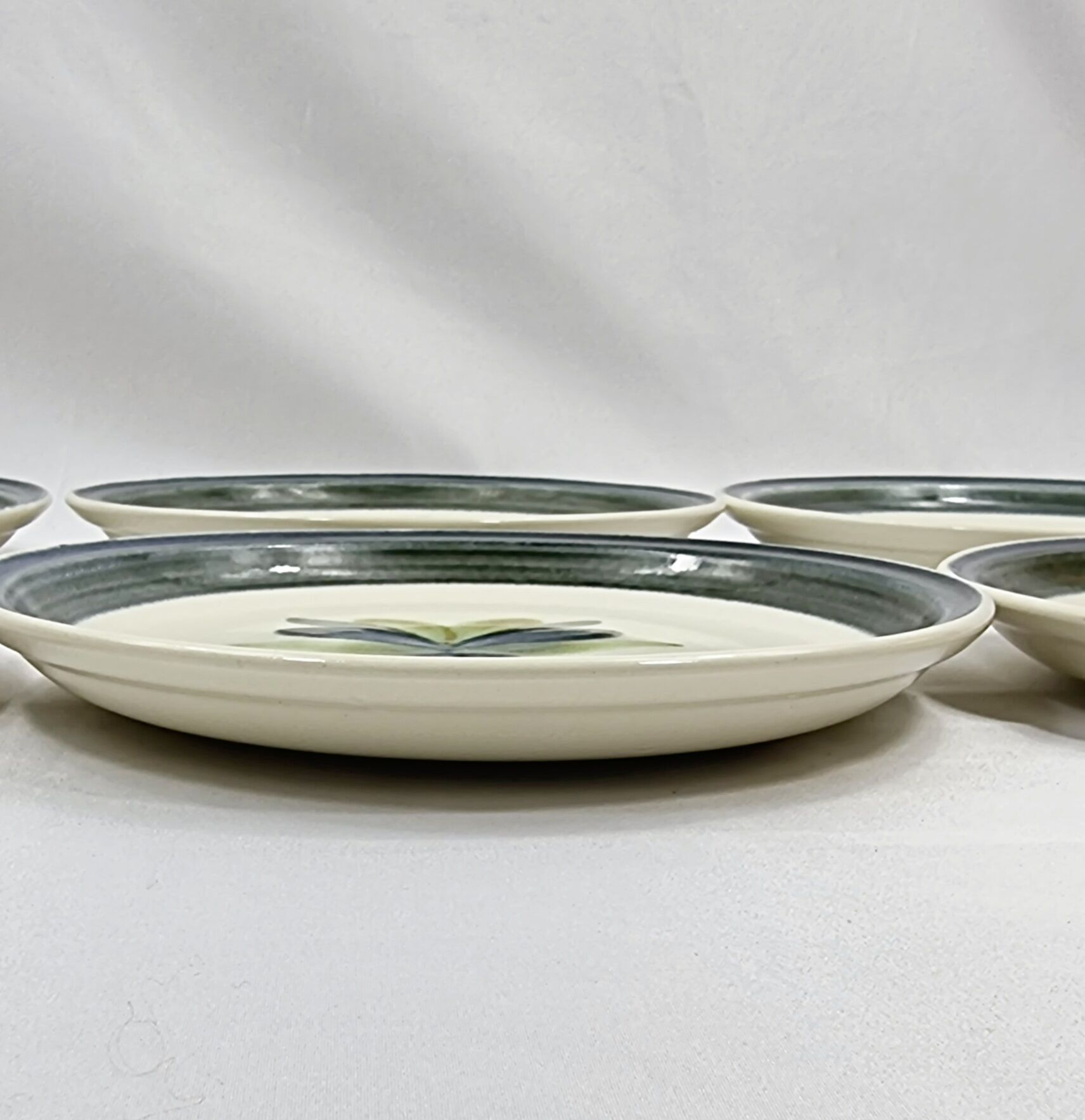 6 vintage plates Gien decorations Nairobi blue
