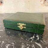 Set of 12 Ravinet D'enfert Art Deco dessert spoons