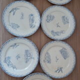 9 Pexonne plates, hunting