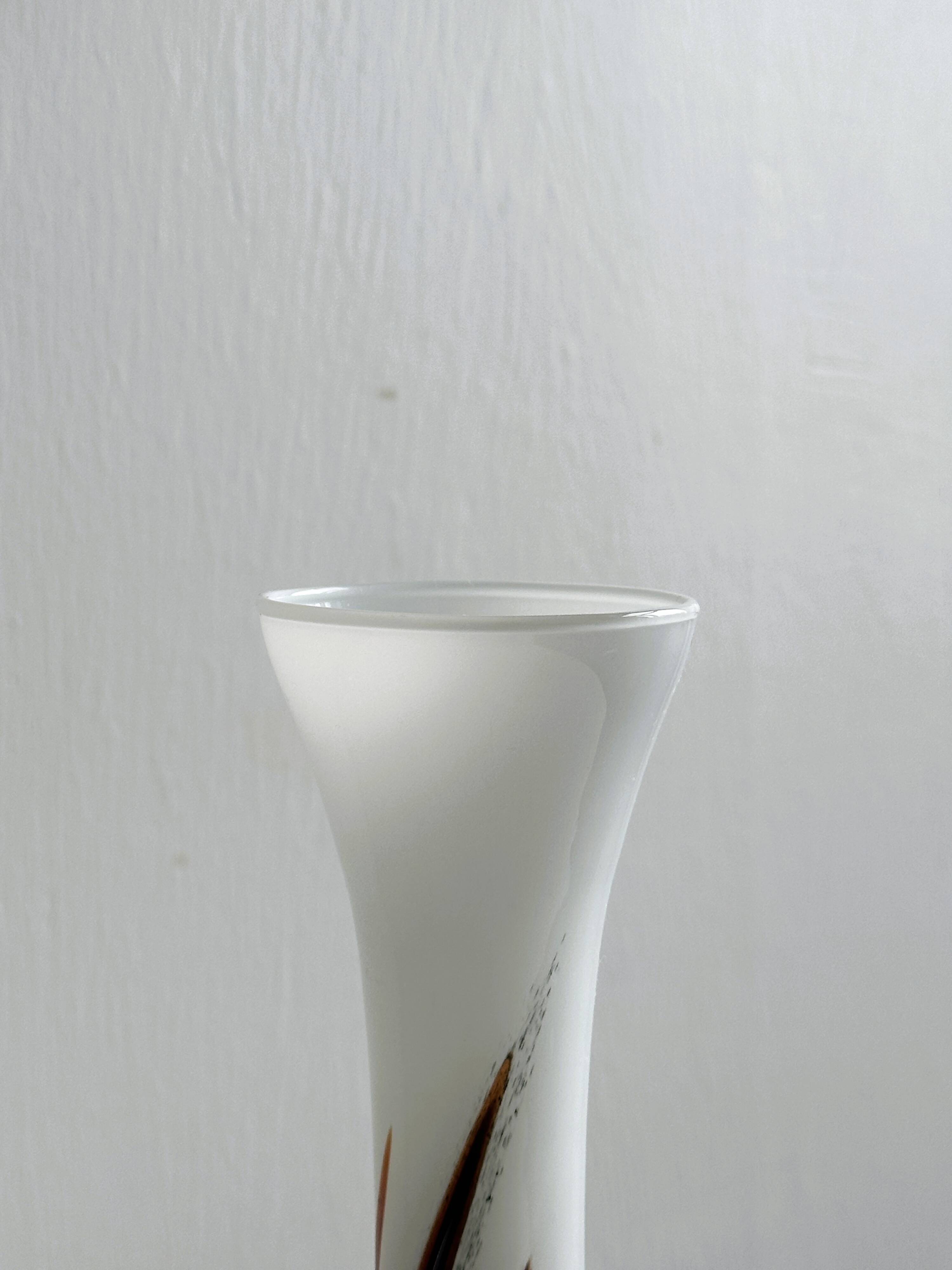 Opaline glass vase.