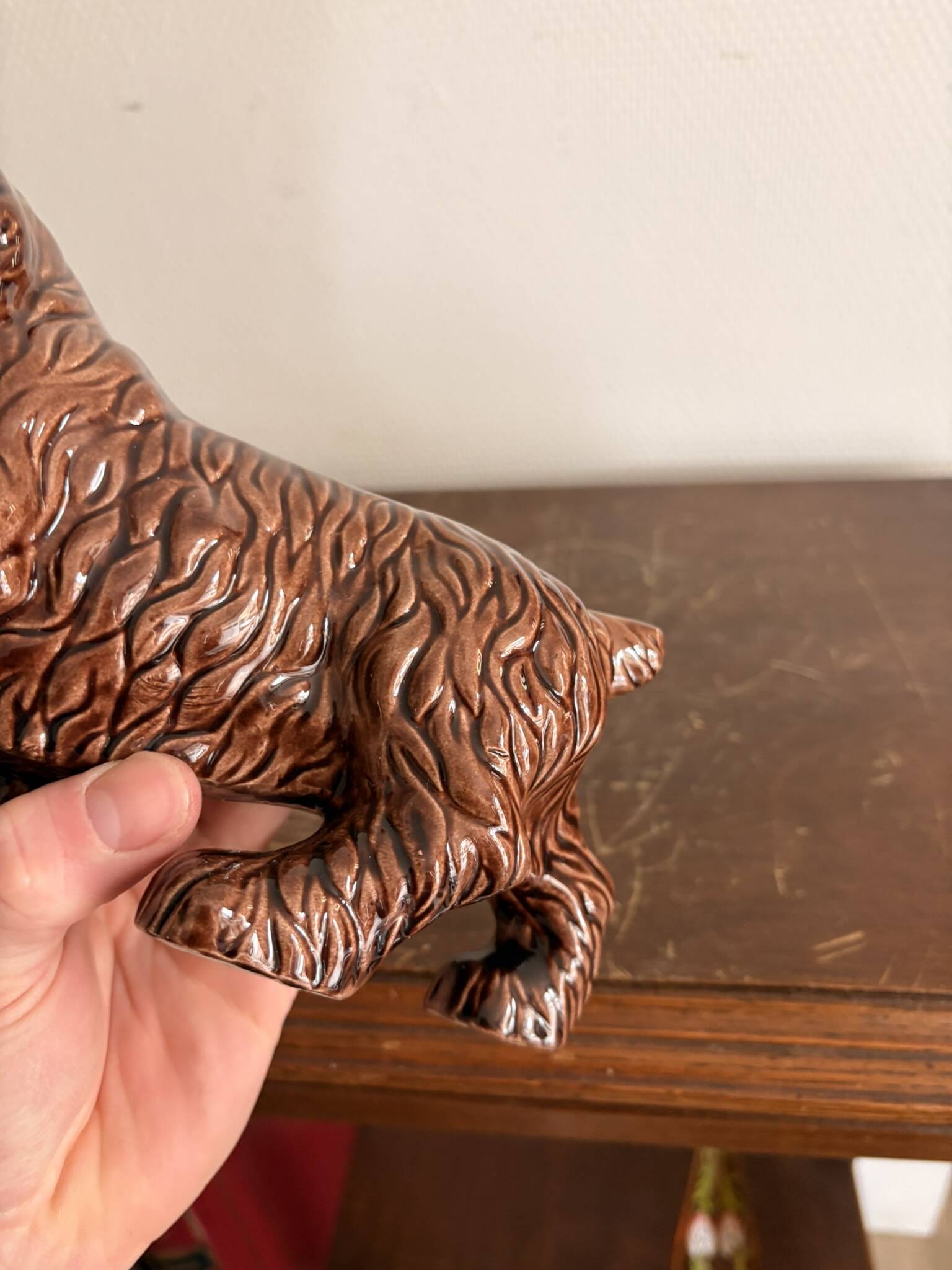 Ceramic Sculpture Cocker Spaniel 1950 1970
