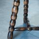 Mid-century design tripod stool, by Charles Dudouyt.