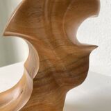 Vase sculpture en bois