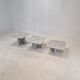 Set of 3 italian marble coffee or side tables, 1970s