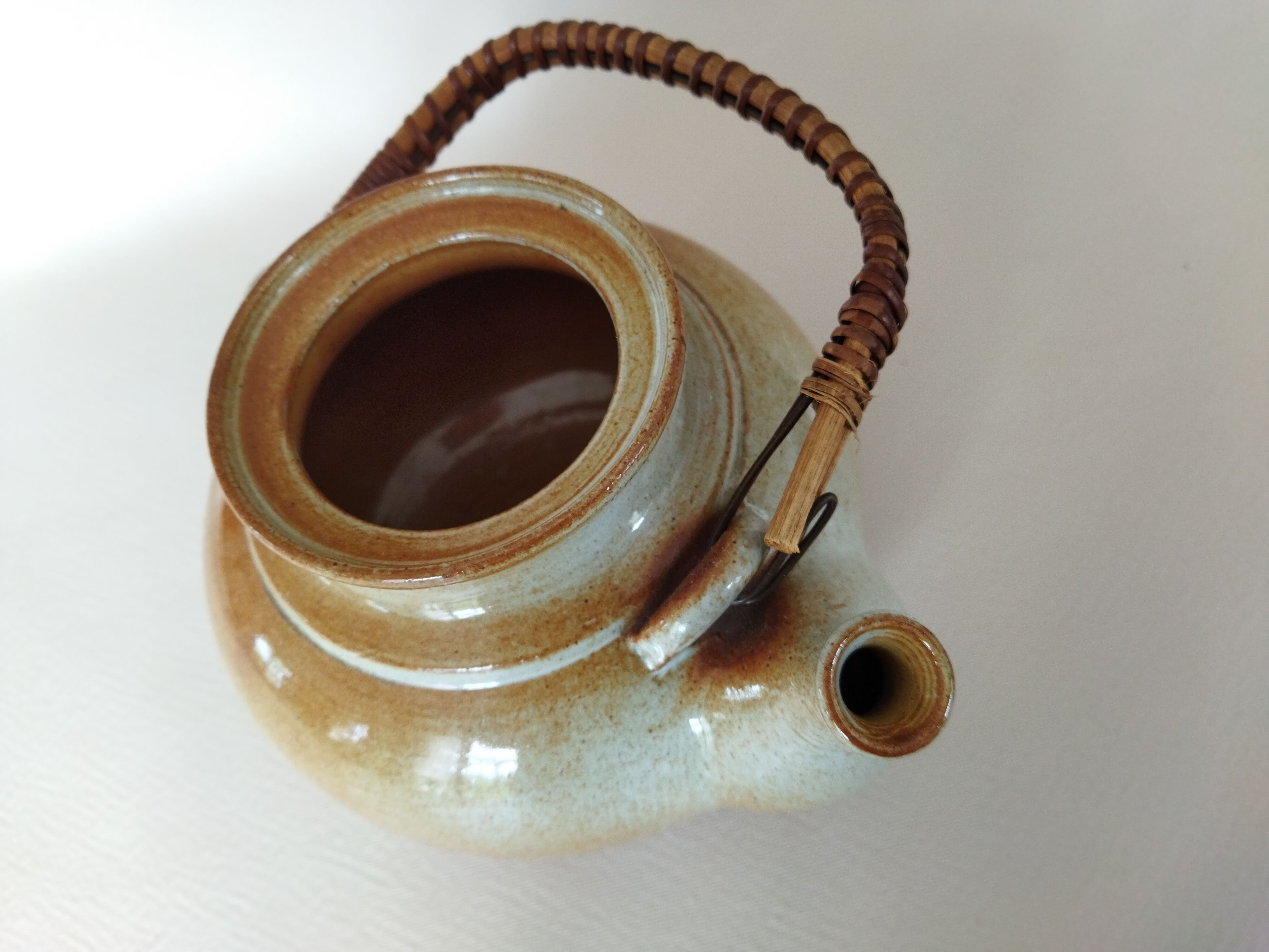 Montgolfier stoneware teapot 1960s