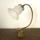 Brass lamp with glass globe