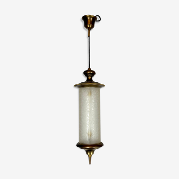 Mid-century Lumi Milano brass pendant light from 50s