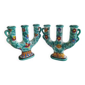 Numbered Cerart Monaco ceramic candle holders