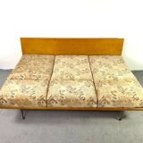 Interier Prahà Ash Sofa Bed Renovation Possible, Vintage Czech 1960s