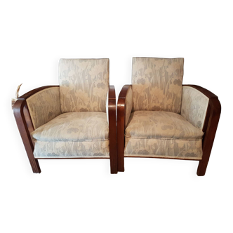 Art deco armchairs