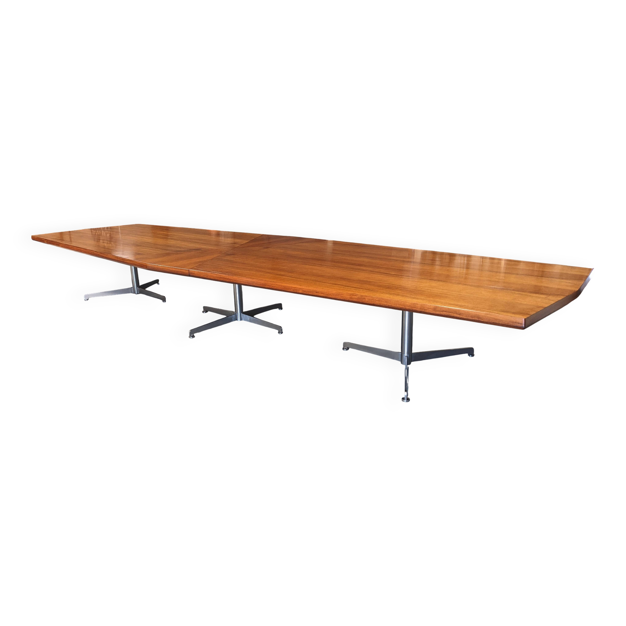 Rosewood conference table by Osvaldo Borsani for Tecno 1968