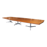 Table de conférence en palissandre d'Osvaldo Borsani pour Tecno 1968