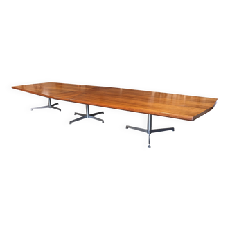 Rosewood conference table by Osvaldo Borsani for Tecno 1968