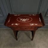 Console en bois de fer Chine ou Indochine début XXe incrustations nacre