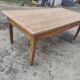 Old farmhouse table of 2x1 m and 8 places in beech and oak