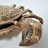 Vintage brass ashtray crab