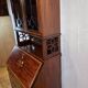 Antique Edwardian Bureau Bookcase with Inlaid Floral Detail – Early 20th Ce