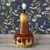 Fat lava ceramic floor lamp by Baudin