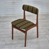 1960s, set of 4 Danish dinning chairs, solid teak wood, original condition.