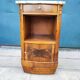 Bedside table marble top art-deco style