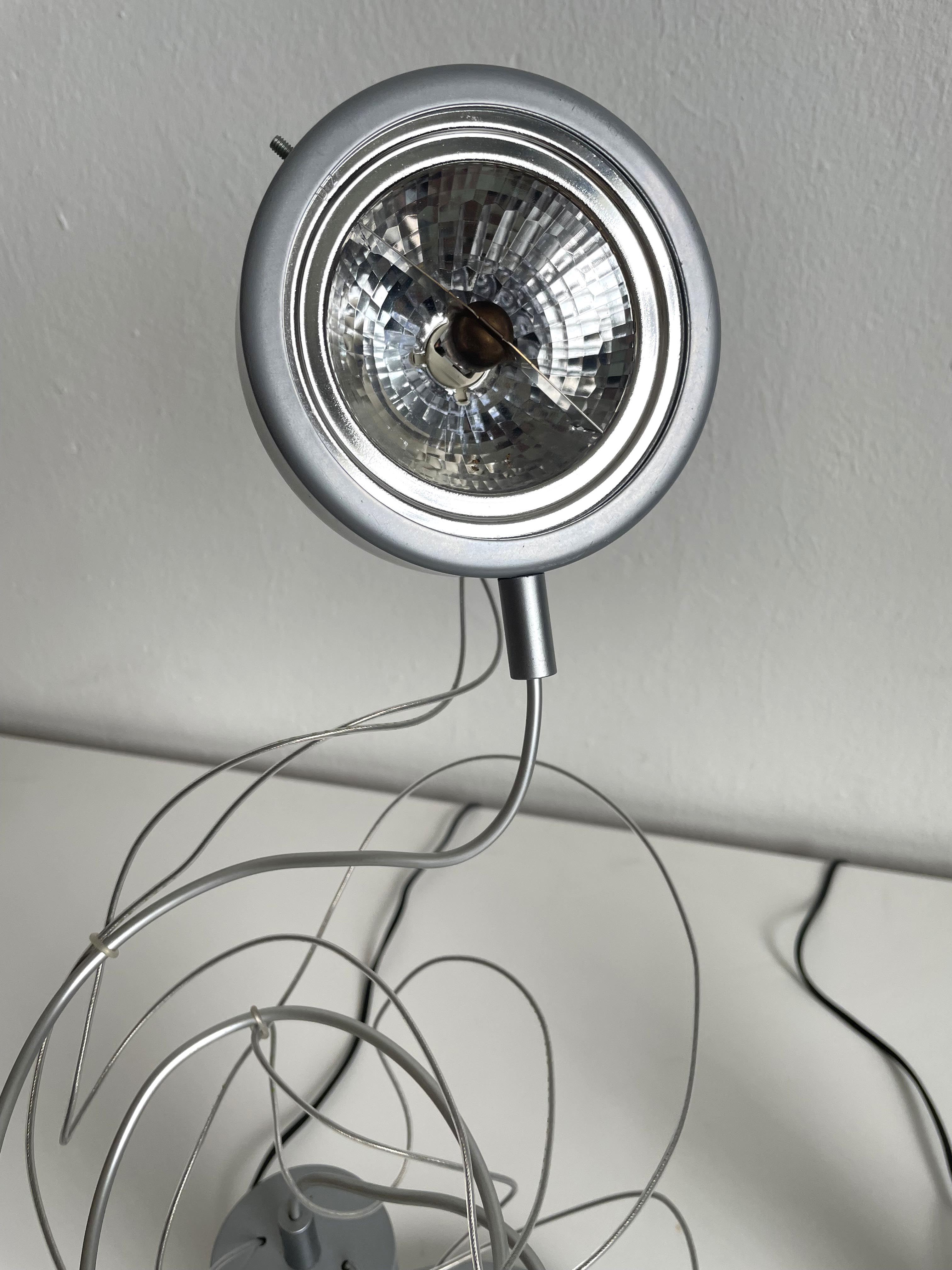 Pair of Postmodern Halogen Designer Table Lamps, Italy 1980's, 1990's