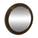Antique round brass mirror