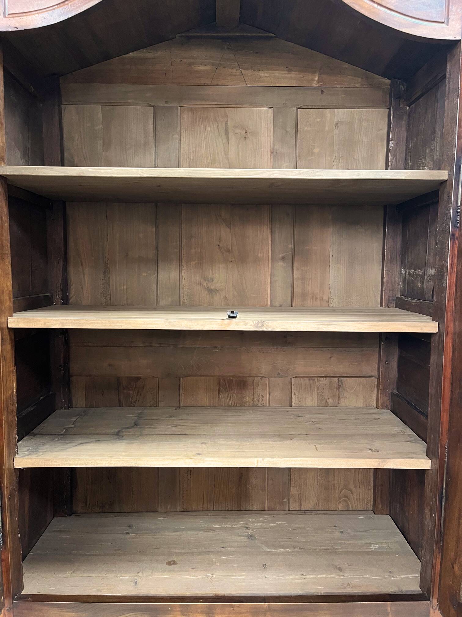 Large Louis XV walnut wardrobe, 19th century