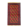Hand Made Oriental Wool Area Rug Traditional Red Orange Carpet- 84x145cm