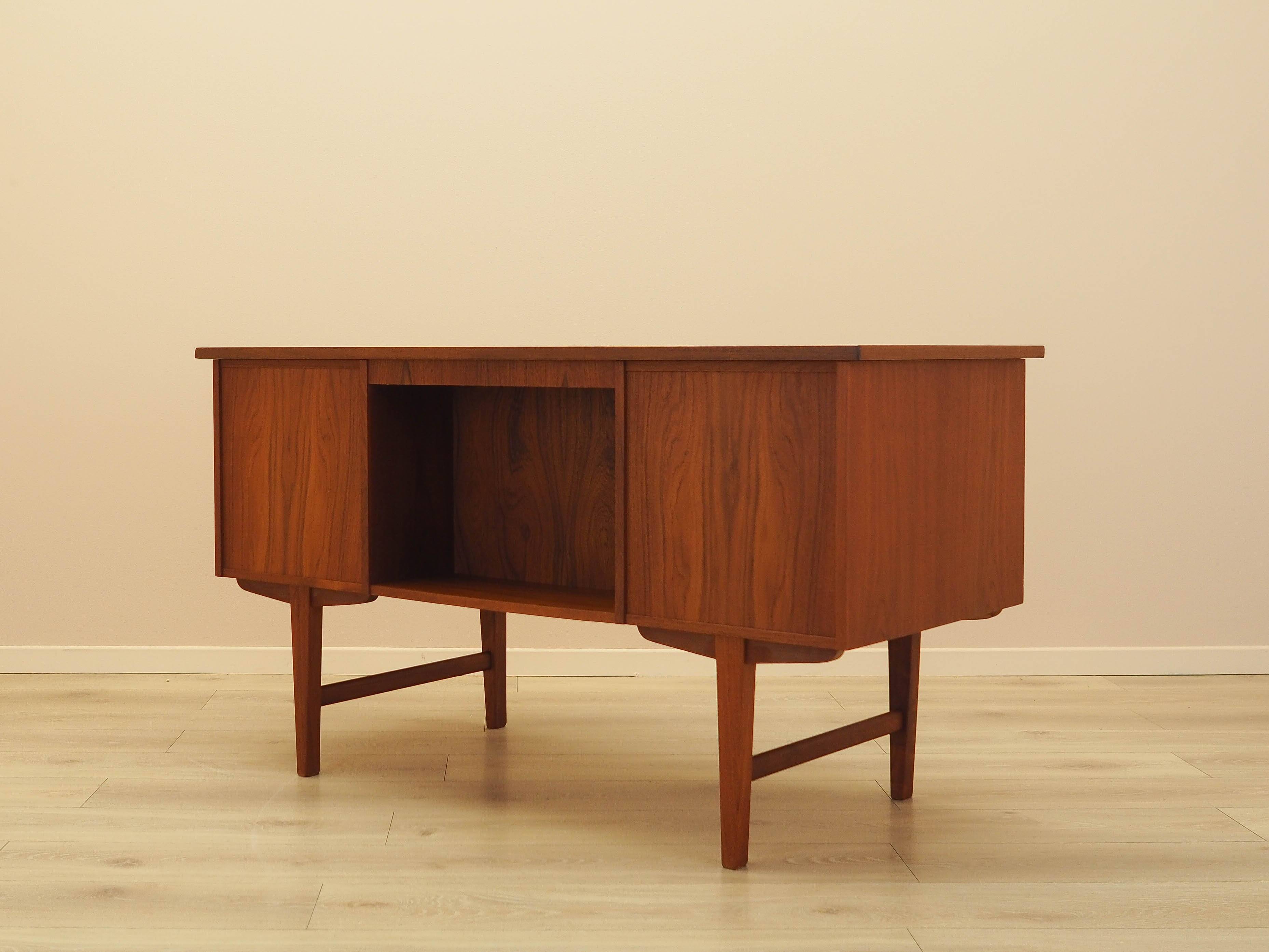 Teak desk, Danish design, 1970s, made in Denmark